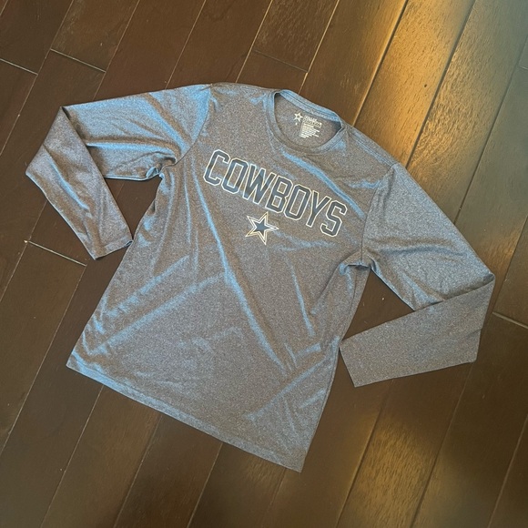 Dallas Cowboys Authentic Long Sleeve Shirt Mens Small Blue DriFit NFL EUC - Picture 1 of 6